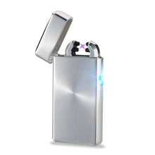 Cigar Cigarette Novelty Usb Rechargeable Electric Arc Lighters Personalized Cross Double Pulse Slim Lighter No Gas Smokeless