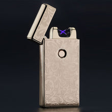Hot Excellent 5 Styles USB Rechargeable Flameless Electric Double Arc Windproof Cigar Cigarette Lighter +Free Shipping