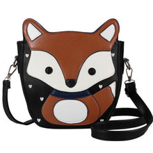 Women Cartoon Fox Campus womens bag small shoulder Leather handbag new arrival women messenger bags