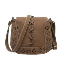 Xiniu Bags Women crossbody bag Hollow Out casual Black Brown Small Handbag Ladies solid PU shoulder bags