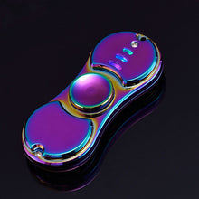 Fidget Finger Spinner Lighter With Flashing LED Light Metal spinner USB Cigar Lighter Hand Toys Gift For Adults #E