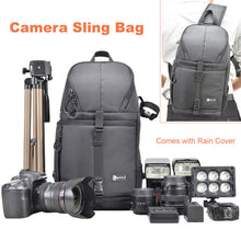 Lightpro Camera Sling Bag Shoulder Cross Digital Case Waterproof Camera Sling Soft Men Women Bag for Canon Nikon Sony