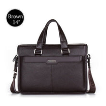 New Men's Handbag Genuine Leather Luxury Brand Men Business Briefcase Handbags Messenger Bags 14''/15.6'' Laptop Bag