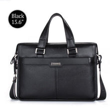 New Men's Handbag Genuine Leather Luxury Brand Men Business Briefcase Handbags Messenger Bags 14''/15.6'' Laptop Bag