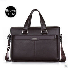 New Men's Handbag Genuine Leather Luxury Brand Men Business Briefcase Handbags Messenger Bags 14''/15.6'' Laptop Bag